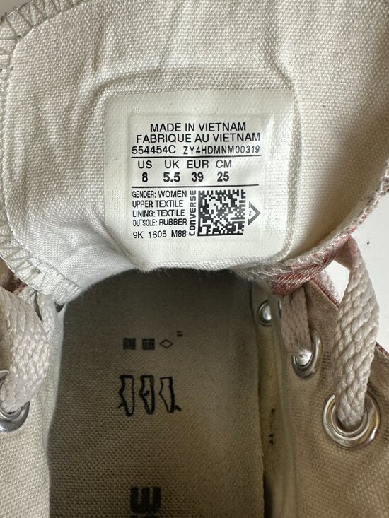 Converse Chuck Taylor All Star Lux Mid "Digital Floral" Wedge Sneakers - Picture 4 of 11